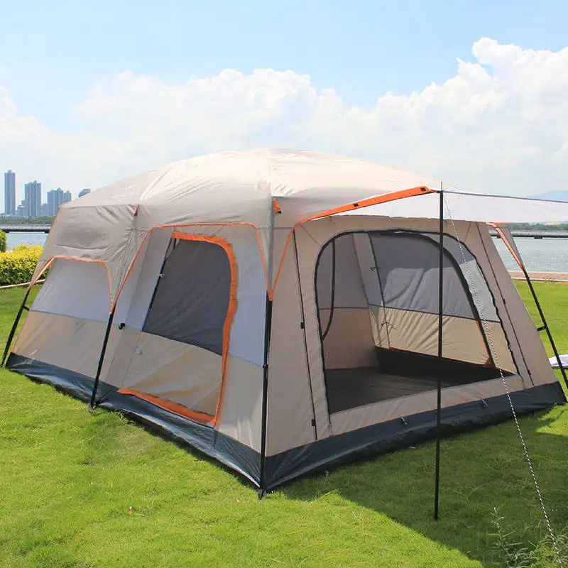 캠핑 하이킹 및 야외 활동을위한 방풍 텐트 캠핑 텐트 휴대용 텐트