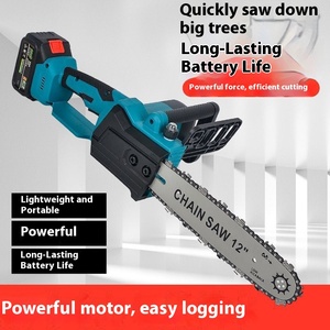Xách tay 12-inch không chổi than pin lithium Chainsaw cho gỗ cắt tỉa khai thác gỗ cầm tay vườn công cụ cho qua biên giới exploitations - Product Image 2