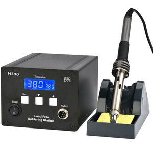 Station de soudage haute fréquence H280 H380 50W 600W avec contrôle numérique de la température, fer à souder sans plomb avec alarme de panne - Product Image 2