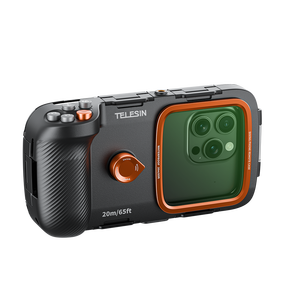 <span class=keywords><strong>TELESIN</strong></span> 2025 nueva llegada 20m/65ft Snorkeling teléfono funda impermeable carga fotografía Mango para buceo teléfono móvil - Product Image 1