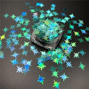 Polyester original en vrac, paillettes en forme d'étoile de bombe personnalisée, pour noël, offre spéciale, <span class=keywords><strong>2020</strong></span> - Product Image 1