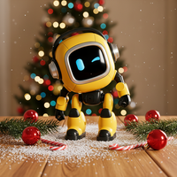 Robot de bureau DeepSeek AI - Compagnon vocal multilingue en 37 langues, jouet intelligent AI pour l'éducation et la décoration de bureau