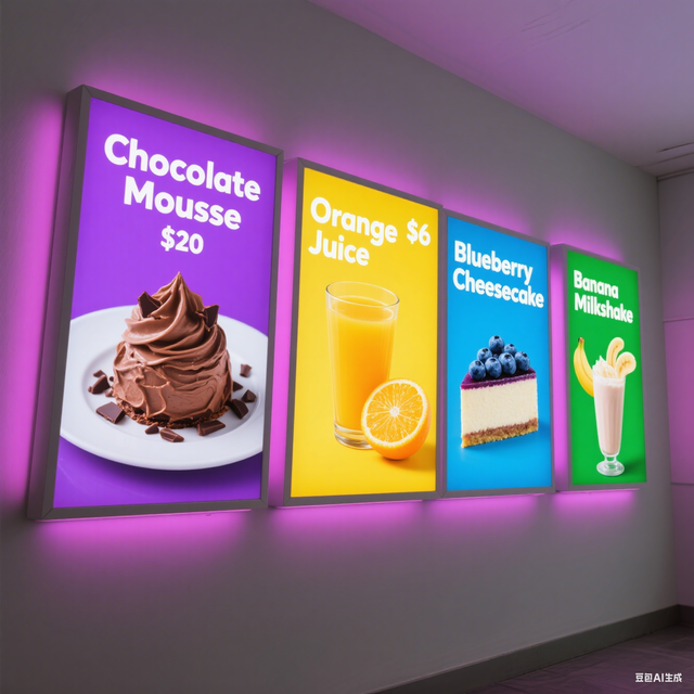 Wholesale Customized LED Menu Board Advertising Light Boxes Aluminum Frame with Tempered Glass LED Matrix Panel Online Supplier