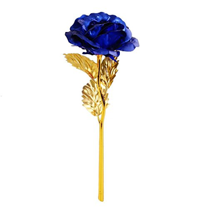 Boîte cadeau Saint-Valentin 2025 – Ornement créatif en feuille d'or avec rose et fenêtre, fleur artificielle décorative durable découpée au laser - Product Image 1
