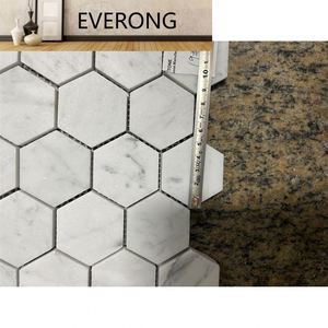 Honed Asian Statuary Marble 12 by 12 Inch Hexagon Model Good Quality Marble Mosaic <strong>Tile</strong> for <strong>U</strong>.S.Warehouse - Product Image 6