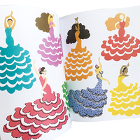 Impression personnalisée pour enfants Couverture rigide pour adultes avec autocollants mats Livre de coloriage magique mandala