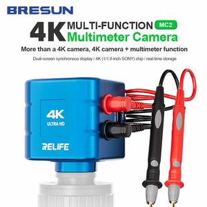 Caméra multimètre multifonction RELIFE MC2 avec affichage synchrone double <span class=keywords><strong>écran</strong></span> 4K/1080P, <span class=keywords><strong>outils</strong></span> de réparation de microscope - Product Image 1