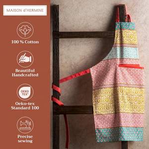 Delantal de babero sin mangas de algodón 100% para mujeres y hombres con bolsillo Cocina Chef Jardinería <span class=keywords><strong>Servidor</strong></span> de cocina y uso de camarera - Product Image 2