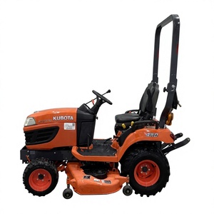 Tractor de jardín/césped Kubota BX2370 4WD 2023 con cortadora para cortar césped, 23HP, transmisión por engranajes, color rojo, tractor Kubota - Product Image 1