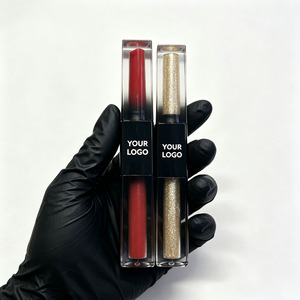 Bâton de maquillage 2-en-1 personnalisé avec logo pour gloss à lèvres double embout et fard à paupières pailleté – OEM/ODM - Product Image 4