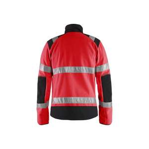BLAKLADER - 488825245599XXL Veste polaire coupe-vent haute visibilité Rouge/Noir-EAN 7330509510230 HI-VIS WORKWEAR - Product Image 2