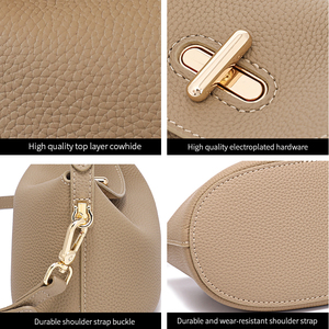 Nuova Borsa a Spalla in Vera Pelle di <span class=keywords><strong>Lusso</strong></span> da Donna di Tendenza, <span class=keywords><strong>Saldi</strong></span>, Borsa Firmata da Donna per Uso Quotidiano - Product Image 5