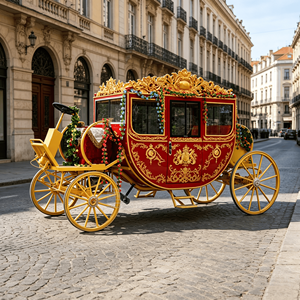 Carruaje Eléctrico Chino Estilo Princesa Real con Caballos - Product Image 3