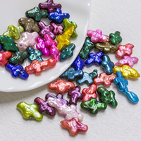 Perles baroques d'eau douce authentiques en forme de croix Muses Jewels Premium, multicolores, perles en vrac pour la fabrication de pendentifs DIY