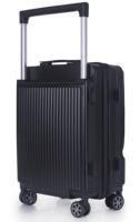 Valise à roulettes Kingslong ABS Spinner, coque rigide durable, compression sous vide, avec ensemble de bagages à main
