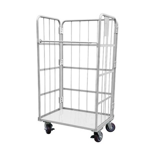 Xe đẩy lưu trữ & hậu cần gấp gọn bằng bạc [Rongle] - Xe đẩy di động nhà kho nhà máy - Product Image 5