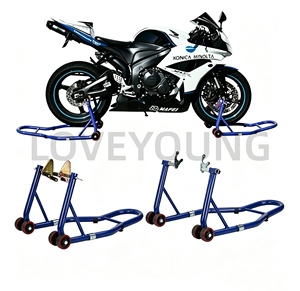 <span class=keywords><strong>Cavalletto</strong></span> <span class=keywords><strong>Anteriore</strong></span> e Posteriore per Moto, Supporto per Parcheggio e Manutenzione Motociclette - Product Image 4