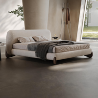 Ensemble de meubles de chambre à coucher de style italien moderne et luxueux, prix d'usine, lit rembourré de taille Queen ou King pour villa et hôtel