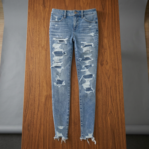 Pantalones Cargo de Mezclilla Lavada para Hombre, Estilo Casual, Holgados, Rectos, Transpirables, de Peso Medio, para Trabajo y Actividades al Aire Libre, Venta al por Mayor - Product Image 4