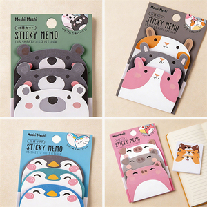 Moshi Moshi <b>Sticky</b> Memo Pads 15 Sheets Die-Cut Animal Design Self-Adhesive <b>Notes</b> for School Office - Product Image 2
