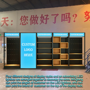 Phụ Kiện Ốp Điện Thoại Di Động Bằng Gỗ Kim Loại Giá Trưng Bày Sàn, Giá Trưng Bày Bảng Điều Khiển - Product Image 5