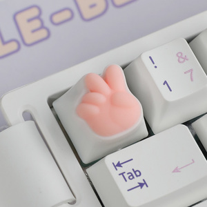 2025 <span class=keywords><strong>MG</strong></span> <span class=keywords><strong>OH</strong></span> Yea Keycaps Lapin en Résine Personnalisés, Peinture Faite Main Imprimée en 3D, 1U Compatible Cherry MX, Modèle ESC JM-LT-CG007 OEM - Product Image 5
