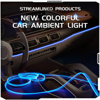 2024 nouveau Style Led voiture queue Logo lumière Badge lampe emblème Led Durable voiture intérieur lumière ambiante symphonie Led atmosphère lumières