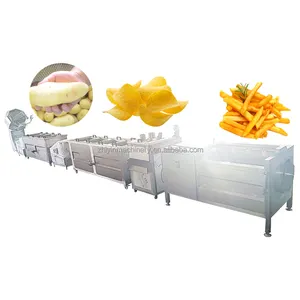 Semi Automatic Snacks Food Fryer 50-100kg Potato Chips French Fries Frying Processing Machine Customization