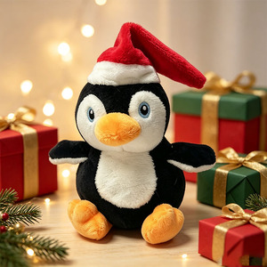 Ensemble de peluches rondes de Noël personnalisées OEM, Père Noël, renne, bonhomme de neige, pain d'épices, poupée en peluche, décoration de maison pour les fêtes, cadeau - Product Image 2