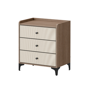 Mesita de Noche con 3 Cajones, Cómoda de Tela, Organizador, Mueble de Almacenamiento para Dormitorio, Pasillo, Entrada, Armarios - Product Image 6