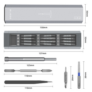 Juego de destornilladores multifuncionales Glede 71 en 1 para reparación de relojes, kit de herramientas de precisión de acero inoxidable de 150 mm para reparación de relojes de pulsera - Product Image 1