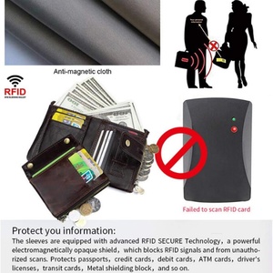 Portefeuille Homme Personnalisé en Cuir Véritable Court, Anti-RFID, Double Fermeture Éclair, Porte-Monnaie, Chaîne Antivol - Product Image 4
