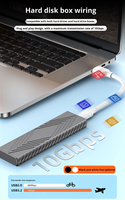 Kabel Pengisian Daya VR Kecepatan Tinggi 3-10Gbps 3A 60W untuk Hard Drive USB3.2 Kabel Transfer Data USB Pengisian Cepat