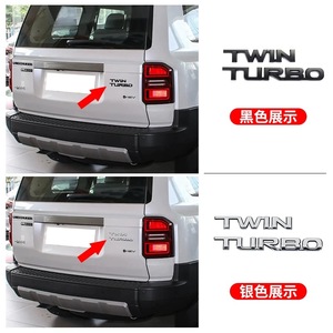 Autocollants décoratifs pour hayon Toyota 24 Prado LC250, lettres Turbo, pièces de modification <span class=keywords><strong>Bully</strong></span>, fournitures - Product Image 4
