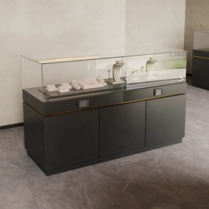 Thép không gỉ trang sức hiển thị trường hợp cửa hàng trang sức vòng hiển thị tủ tùy chỉnh nhà máy cao cấp kính hiển thị truy cập - Product Image 6