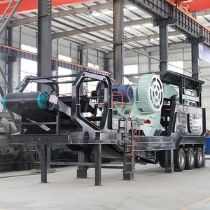 Planta de Trituración Móvil Tipo Neumático de 200tph, Trituradora de Impacto de Mandíbulas Primaria y Secundaria para Minería, Cantera, Agregados, Industria de la Construcción - Product Image 1