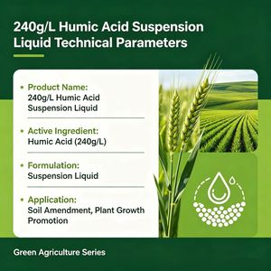 Suspensión Líquida de Ácido Húmico de Alta Concentración 240g/L, Fertilizante Orgánico, Sin Cristales, Sin Obstrucciones en las Boquillas, <span class=keywords><strong>para</strong></span> <span class=keywords><strong>Riego</strong></span> <span class=keywords><strong>por</strong></span> <span class=keywords><strong>Goteo</strong></span> - Product Image 2