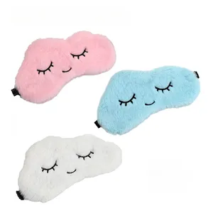 Leuke Wolk Pluche Oogmasker Met Verstelbare Elastische Band, Cartoon Oogmasker Voor Vrouwen En Kinderen