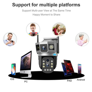 Caméra <span class=keywords><strong>IP</strong></span> PTZ extérieure <span class=keywords><strong>V380</strong></span> <span class=keywords><strong>Pro</strong></span> avec suivi automatique du mouvement, vidéo intelligente 355°, zoom optique 10x, capteur CMOS, vision nocturne, Cloud, 6MP - Product Image 6