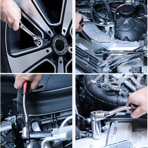 12pcs 1/2 Inch Socket Wrench Set Metric Impact Sockets Ratchet Spanner Complete Tool Kit Professional Garage Repair Tool - Product Image 6