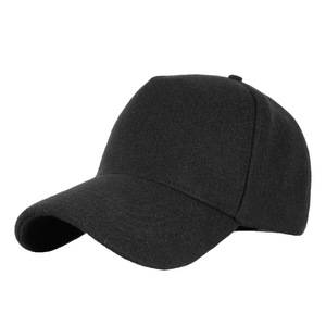Baseball Cap Fleece Unisex <b>Warm</b> Sun Protection Duckbill <b>Hat</b> Black - Product Image 1