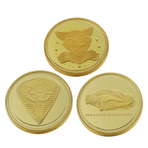 เหรียญที่ระลึกเคลือบทอง 3 มิติ ลายนูน ของที่ระลึก ของขวัญ ทำจากโลหะผสมสังกะสี เหรียญโลหะสั่งทำพิเศษ พร้อมโลโก้รูปสุนัขจิ้งจอกนูน - Product Image 2