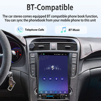 Lecteur multimédia à écran tactile de 12,1 pouces, navigation GPS, CarPlay sans fil, autoradio Android pour Honda Acura TL 2004-2008