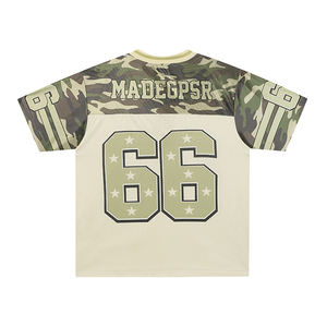 T-shirt vintage style jersey pour homme, été, maille respirante, manches courtes, col en V, streetwear, sport, décontracté - Product Image 2