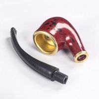 Pipe à fumer en résine, mini, portable, compacte, pour novices, avec technique de miroir, pour la vente en gros aux boutiques de fumeurs