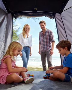 Truck <b>Canopy</b> Polyester <b>Camping</b> Truck <b>Camping</b> Equipment Nylon+PVC Coating 3000mm Waterproof Triple Layer Retractable Foldable Car - Product Image 6