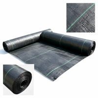 Toile tissée en polypropylène pour paillis agricole, tissu de couverture du sol, barrière anti-mauvaises herbes pour aménagement paysager, haute résistance, stabilisée aux UV, perméable à l'eau