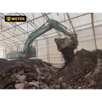 MOTEK Godet vibrant de criblage de sol pour opération sur le terrain, avec plaque en maille résistante à l'usure pour le tri de gravier mixte et de sable