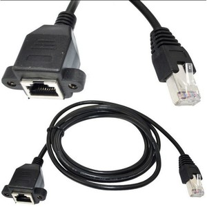Adaptador de cable de red Rj45, conector en línea de doble puerto de 8 núcleos para extensión Ethernet - Product Image 1