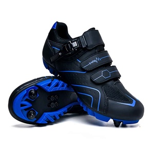 Chaussures de cyclisme pour hommes et femmes - Chaussures de VTT en cuir microfibre, semelle intermédiaire en EVA, antidérapantes - Product Image 6